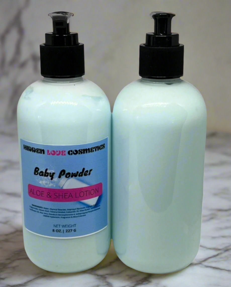 Baby Powder Aloe + Shea Lotion